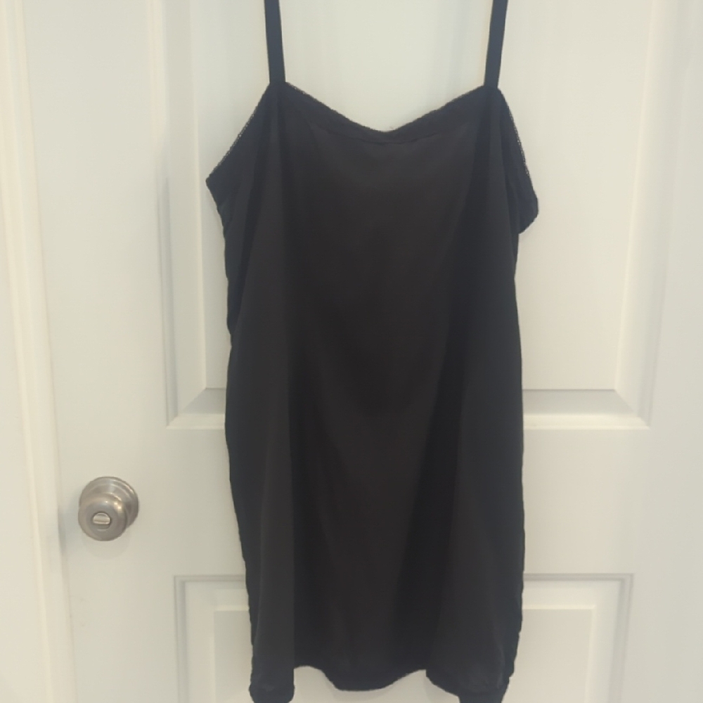 Eileen Fisher Classic Black Silk Slip / Slip Dress